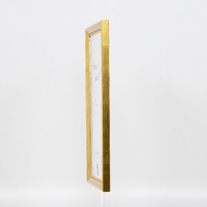 Efektní dřevěný obrazový rám Profile 85 Gold 60x60 cm antireflexní sklo