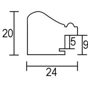 Efektní dřevěný obrazový rám profil 85 stříbrný 70x100 cm antireflexní sklo