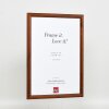 Efektní dřevěný rám profil 89 tmavě hnědý 9x13 cm antireflexní sklo