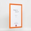Efektní dřevěný rámový profil 89 losos 10x15 cm antireflexní sklo