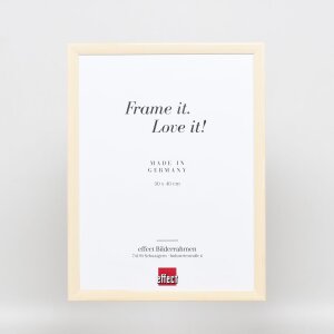 Efektní dřevěný rámový profil 89 bílý 10x15 cm antireflexní sklo