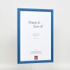 Efektní dřevěný rámový profil 89 modré antireflexní sklo 10x15 cm