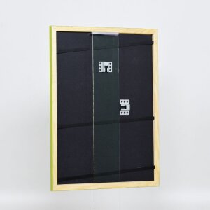 Efektní dřevěný rámový profil 89 zelený 13x13 cm antireflexní sklo