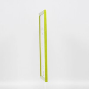Efektní dřevěný rámový profil 89 zelený 13x13 cm antireflexní sklo
