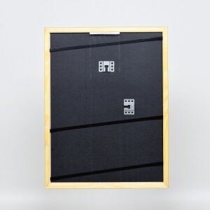 Efektní dřevěný rám profil 89 světle hnědý 13x13 cm antireflexní sklo
