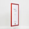 Efektní dřevěný rámový profil 89 červené antireflexní sklo 13x18 cm