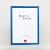 Efektní dřevěný rámový profil 89 modré antireflexní sklo 13x18 cm