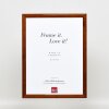 Efektní dřevěný rám profil 89 tmavě hnědý 15x20 cm antireflexní sklo