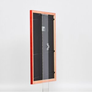 Efektní dřevěný rámový profil 89 červený 20x25 cm antireflexní sklo