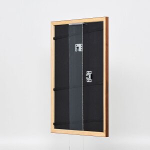 Efektní dřevěný rám profil 89 tmavě hnědý 20x28 cm antireflexní sklo