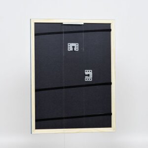 Efektní dřevěný rámový profil 89 modrý 25x35 cm antireflexní sklo