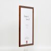 Efektní dřevěný rám profil 89 tmavě hnědý 25x35 cm antireflexní sklo