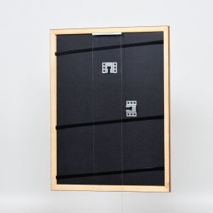 Efektní dřevěný rám profil 89 tmavě hnědý 25x50 cm antireflexní sklo