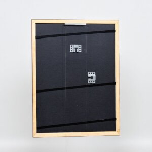 Efektní dřevěný rám profil 89 tmavě hnědý 25x50 cm antireflexní sklo