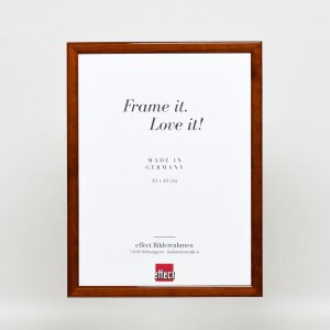 Efektní dřevěný rám profil 89 tmavě hnědý 25x50 cm antireflexní sklo