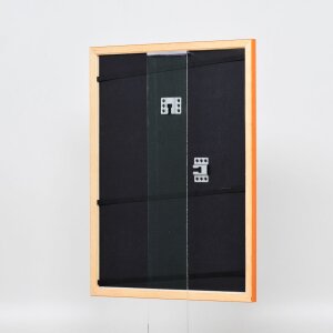 Efektní dřevěný rám profil 89 losos 25x60 cm antireflexní sklo