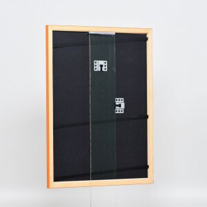 Efektní dřevěný rám profil 89 losos 25x60 cm antireflexní sklo