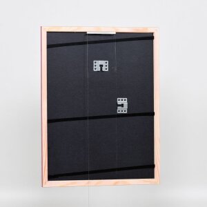 Efektní dřevěný rámový profil 89 fialový 25x60 cm antireflexní sklo