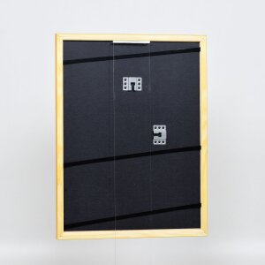 Efektní dřevěný rám profil 89 světle hnědý 25x60 cm antireflexní sklo