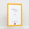 Efektní dřevěný rám profil 89 světle hnědý 30x30 cm antireflexní sklo