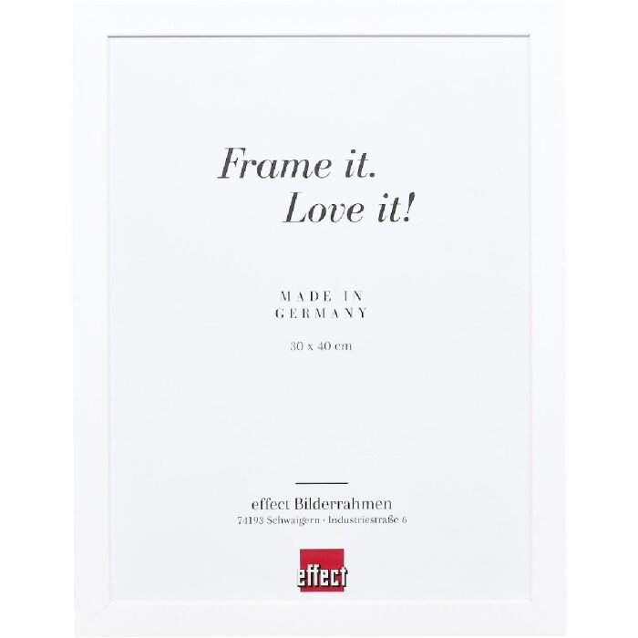 Effect dřevěný rámeček Profil Top Pro bílý s antireflexním sklem