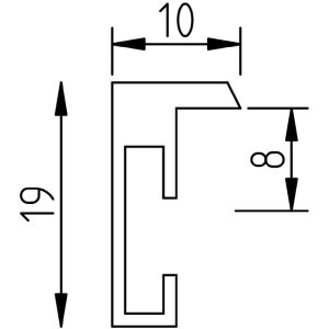 Effect Aluminiakový rám série 2 černý – hasičská ochrana třídy B1 s antireflexním sklem 59,4x84,1 cm