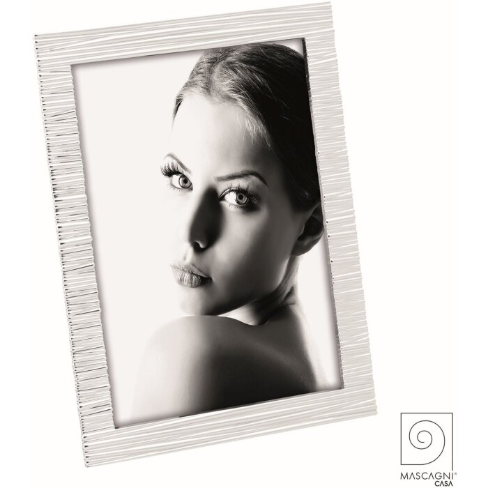 Mascagni A1120 Kovový fotorámeček Vzor 10x15 cm a 13x18 cm stříbrný lesklý