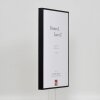 Hliníkový obrazový rám Quadro 25x50 cm s černým akrylovým sklem MDF zadní panel