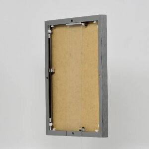 Efektní hliníkový obrazový rám Quadro 35x100 cm antická stříbrná akrylové sklo