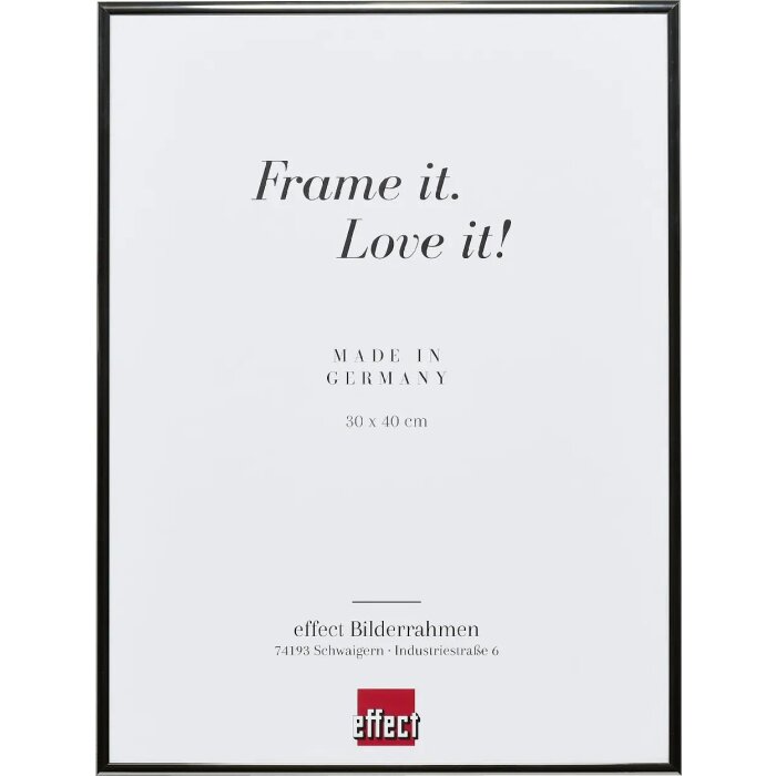 Hliníkový obrazový rám Effect Quadro 50x50 cm starostříbrný s akrylovým sklem
