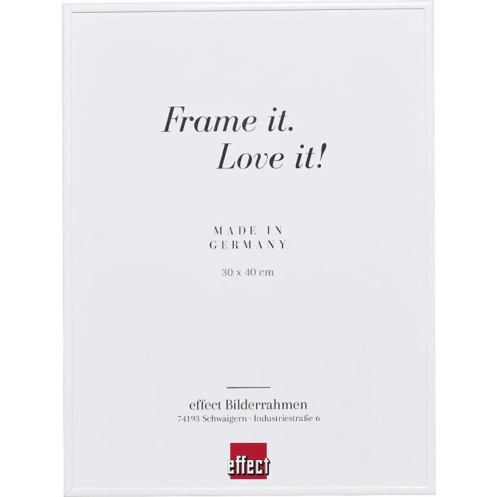 Hliníkový obrazový rám Effect Quadro 14,8x21 cm s bílým akrylovým sklem