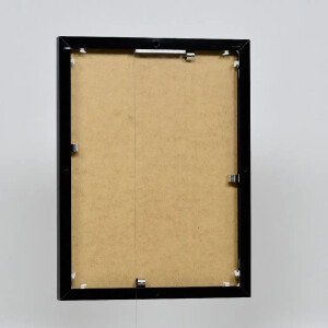 Efektní hliníkový obrazový rám Quadro 14,8x21 cm černé akrylové sklo s vysokým leskem