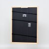 Efektní dřevěný rám profil 32 světle hnědý 20x20 cm akrylové sklo