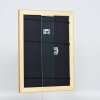 Efektní dřevěný barokní rám profil 37 antické zlato 10x15 cm akrylové sklo