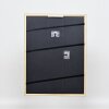 Efektní rám na obrazy z masivního dřeva profil 39 černý 10x10 cm akrylové sklo