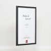 Efektní rám na obrazy z masivního dřeva profil 39 černý 10x10 cm akrylové sklo