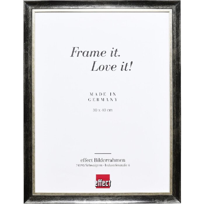 Effect Dřevěný rámeček na fotografie Profil 40 Platin 14,8x21 cm