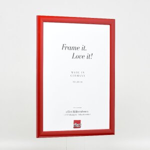 effect Dřevěný rámeček na obraz Profil 43 červený lesklý