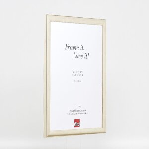 Effect Dřevěný rámeček na obrazy Profil 43 stříbrný 10x10 cm umělý sklo