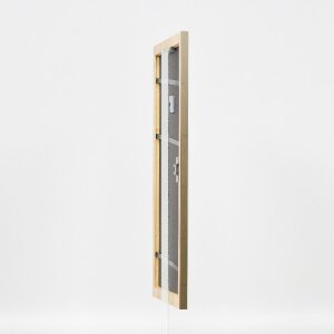 Effect Dřevěný rámeček na obrazy Profil 43 stříbrný 10x10 cm umělý sklo