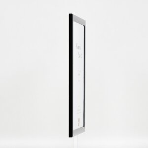 Effect Dřevěný rámeček na obraz s profilovým rámem 43 černý lesklý