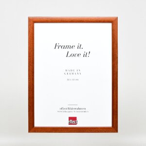 Effect dřevěný rámeček na obraz s profilovým lemem 43 hnědý