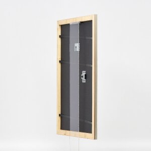 effect Dřevěný rámeček na obraz Profil 43 stříbrný