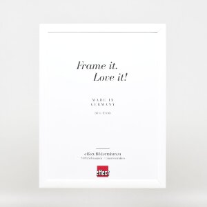 Effect Dřevěný obrazový rám Profil 43 bílý lesklý 30x45 cm