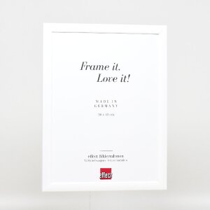 Effect Dřevěný obrazový rám Profil 43 bílý lesklý 30x45 cm