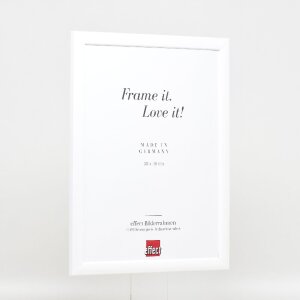 Effect Dřevěný obrazový rám Profil 43 bílý lesklý 30x45 cm