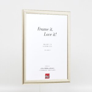 effect Dřevěný rámeček na obrazy Profil 43 stříbrný