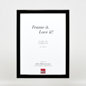 effect Dřevěný obrazový rám Profil 43 černý lesklý 40x50 cm