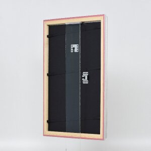 Effect Dřevěný obrazový rám Profil 44 stříbrný 45x80 cm s bruchsichrým umělým sklem