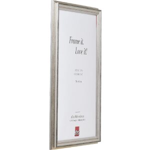 Effect Dřevěný rámeček Profil 44 stříbrný 60x60 cm s umělým sklem